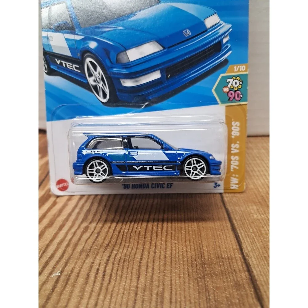 2025 Hot Wheels 90'S Honda Civic EF HW 70s VS 90s Blues VTEC